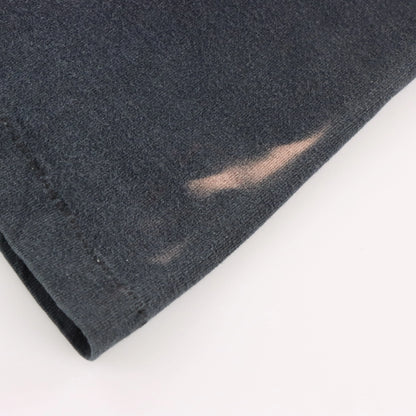 Vintage BUGLE BOY "Visual" Shimmer Graphic Faded Black Single Stitch Tee USA Made (L)