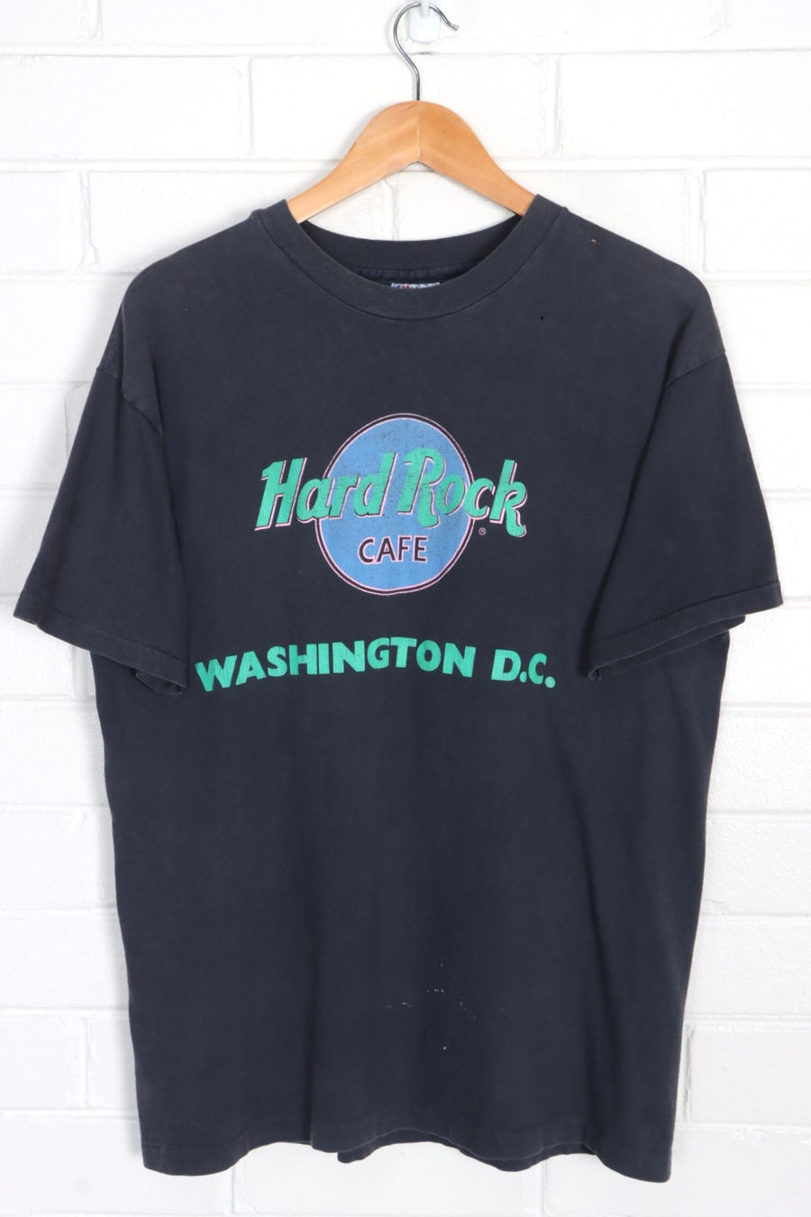 HARD ROCK CAFE Washington DC Single Stitch Tee USA Made (L)