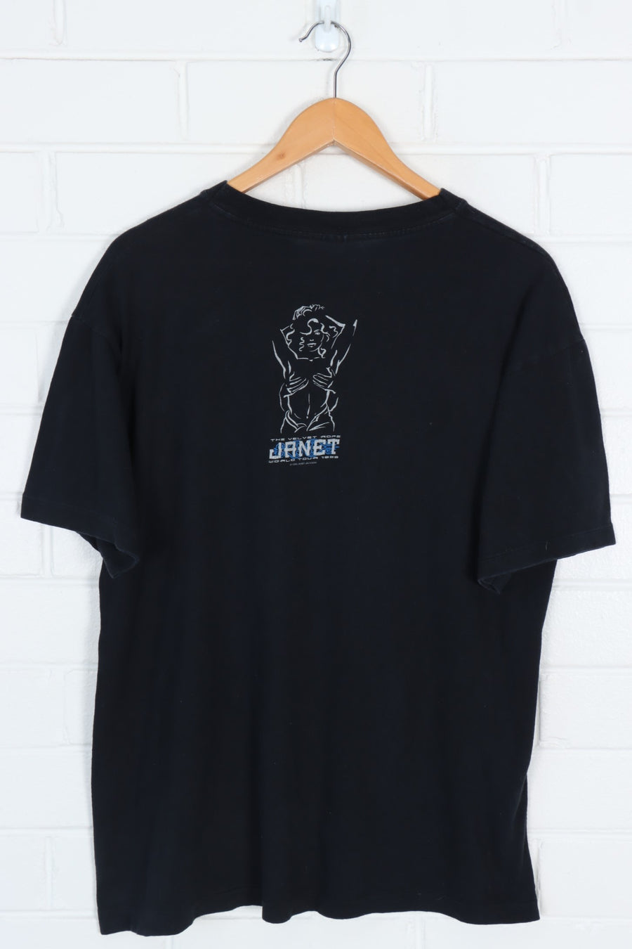 Vintage 1998 JANET JACKSON The Velvet Rope Tour Single Stitch Tee (L)