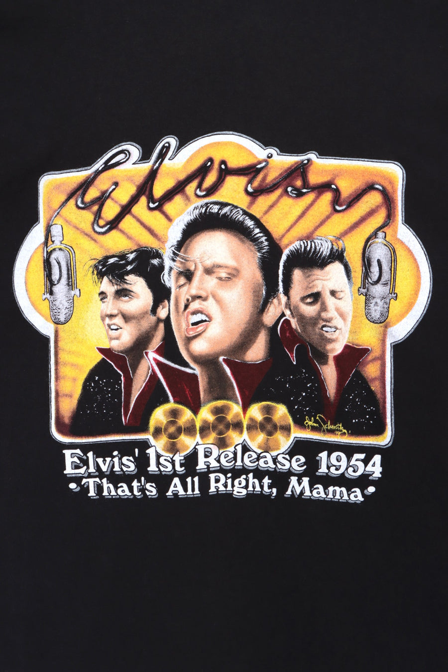 Elvis Presley "That's All Right Mama" Front Back Single Stitch T-Shirt USA Made (XL)