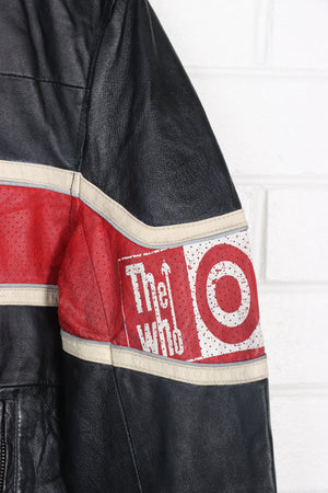 THE WHO Union Jack Band Merch Leather Jacket (S-M)