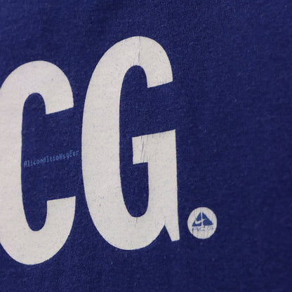 Vintage NIKE ACG "Eat Dirt" Fork Graphic Navy Blue T-Shirt (M) Vintage Sole Melbourne
