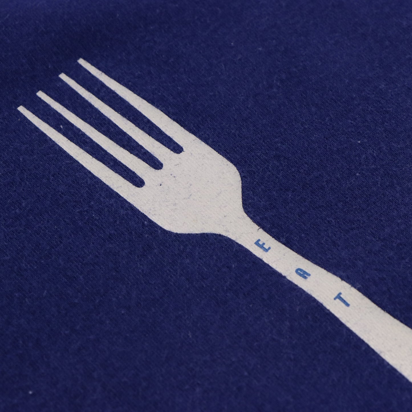 Vintage NIKE ACG "Eat Dirt" Fork Graphic Navy Blue T-Shirt (M) Vintage Sole Melbourne