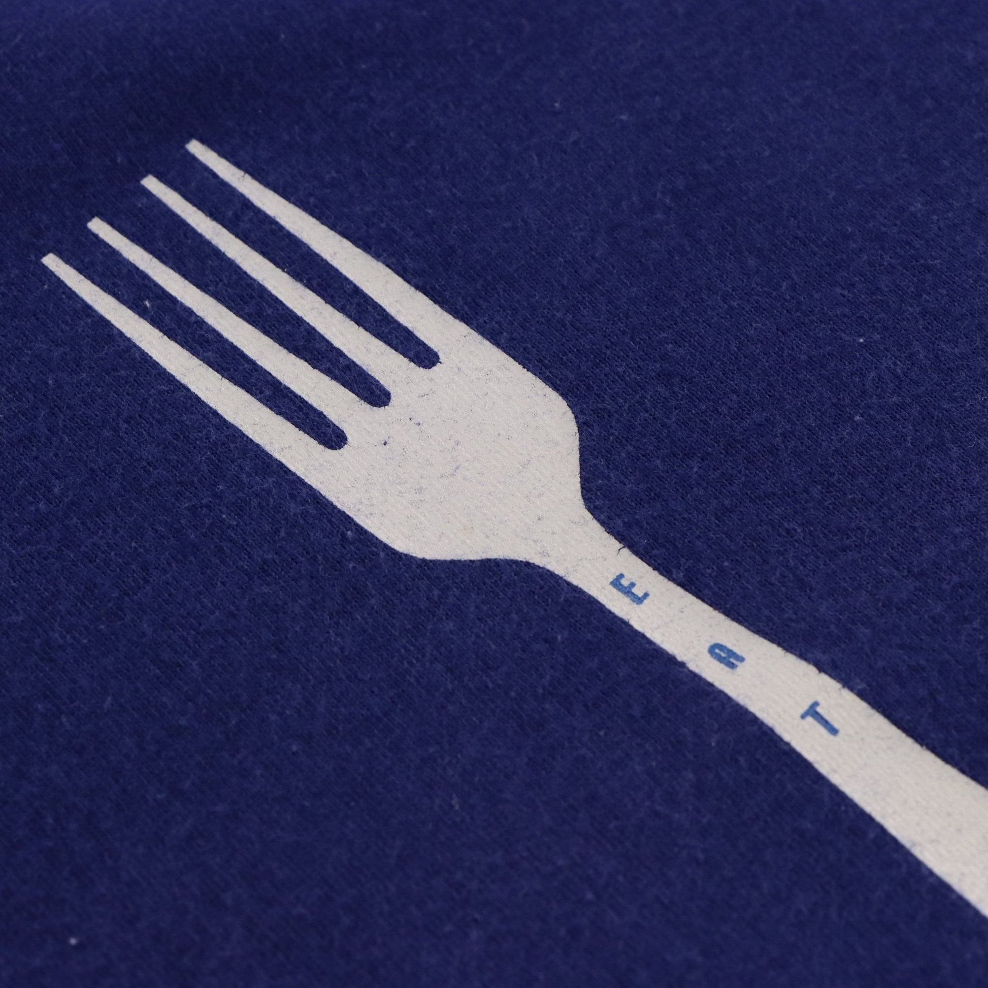 Vintage NIKE ACG "Eat Dirt" Fork Graphic Navy Blue T-Shirt (M) Vintage Sole Melbourne