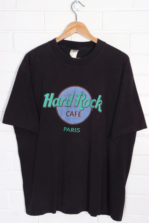 HARD ROCK CAFE Paris Single Stitch Black T-Shirt (XL)