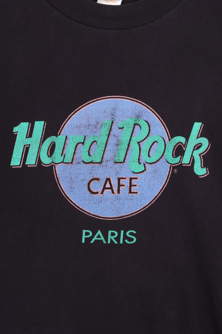 HARD ROCK CAFE Paris Single Stitch Black T-Shirt (XL)