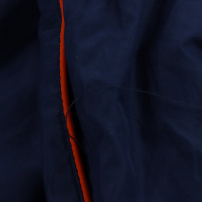 ADIDAS Embroidered Logo Velcro Navy & Orange Track Pants (M)