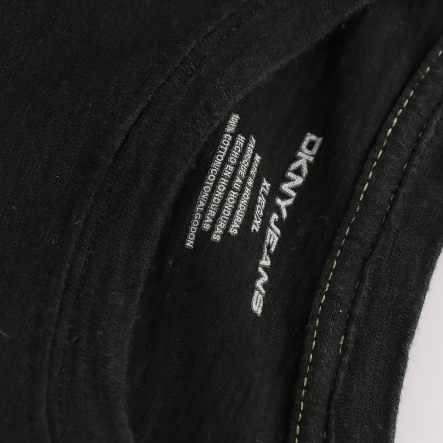 Vintage DKNY JEANS Y2K Dragon Contrast Stitch Grunge Black T-Shirt (XL) Vintage Sole Melbourne