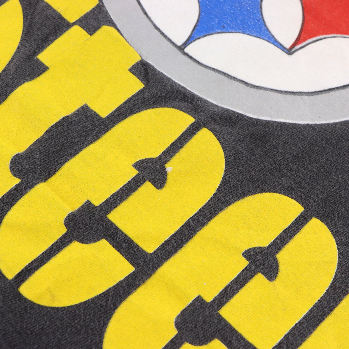 Vintage 1993 Pittsburgh Steelers Retro NFL Faded Black THE GAME Boxy Tee (XXL-XXXL) Vintage Sole Melbourne