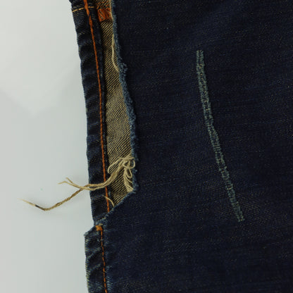 ED HARDY X CHRISTIAN AUDIGIER Embellished Skull Pocket Distressed Jeans (38)