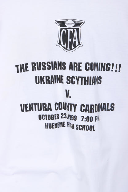 1999 Ventura County Cardinals CFA Football White T-Shirt (XL)