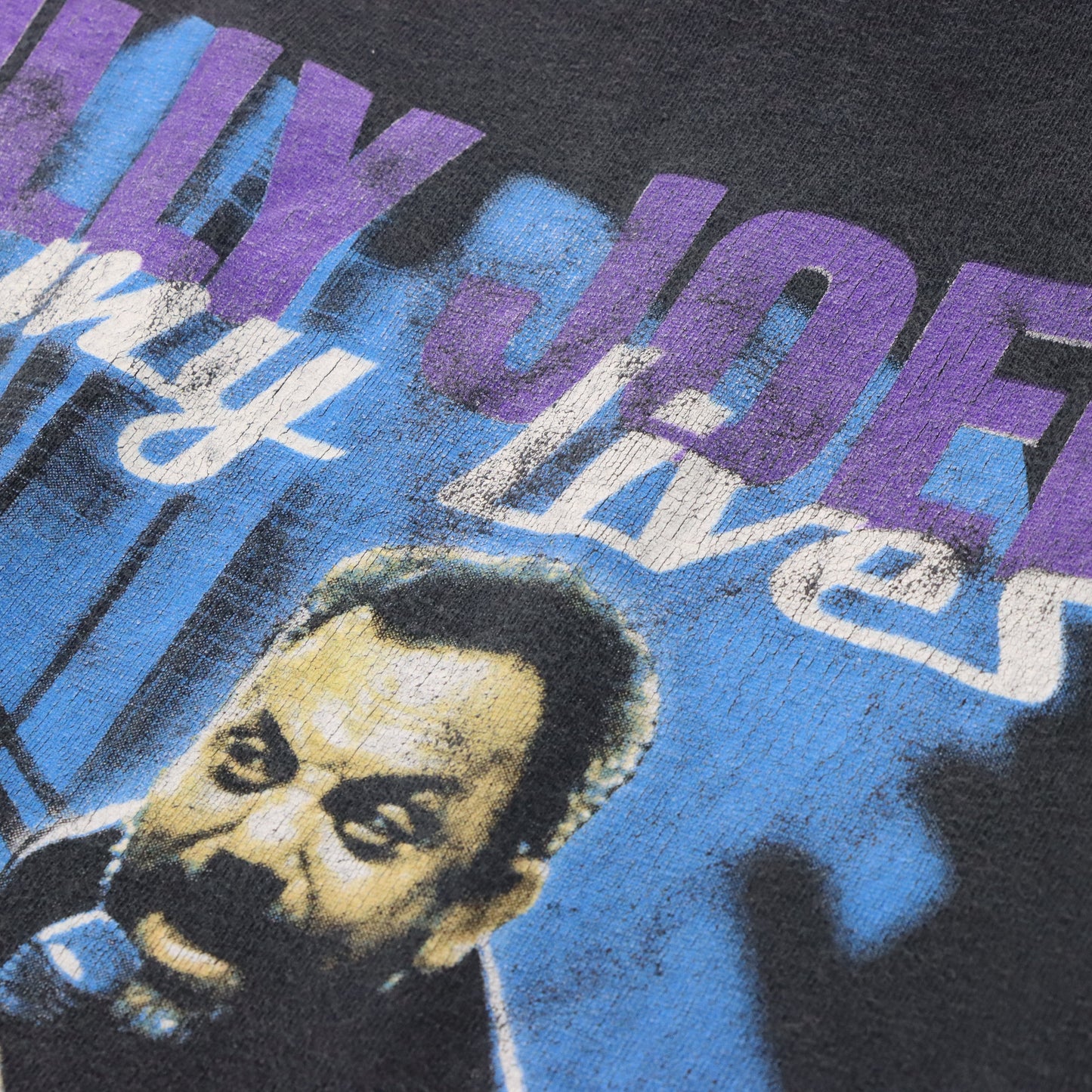 Vintage Billy Joel 'My Lives' Tour 2006 Double Sided Faded Black Tee (L) Vintage Sole Melbourne