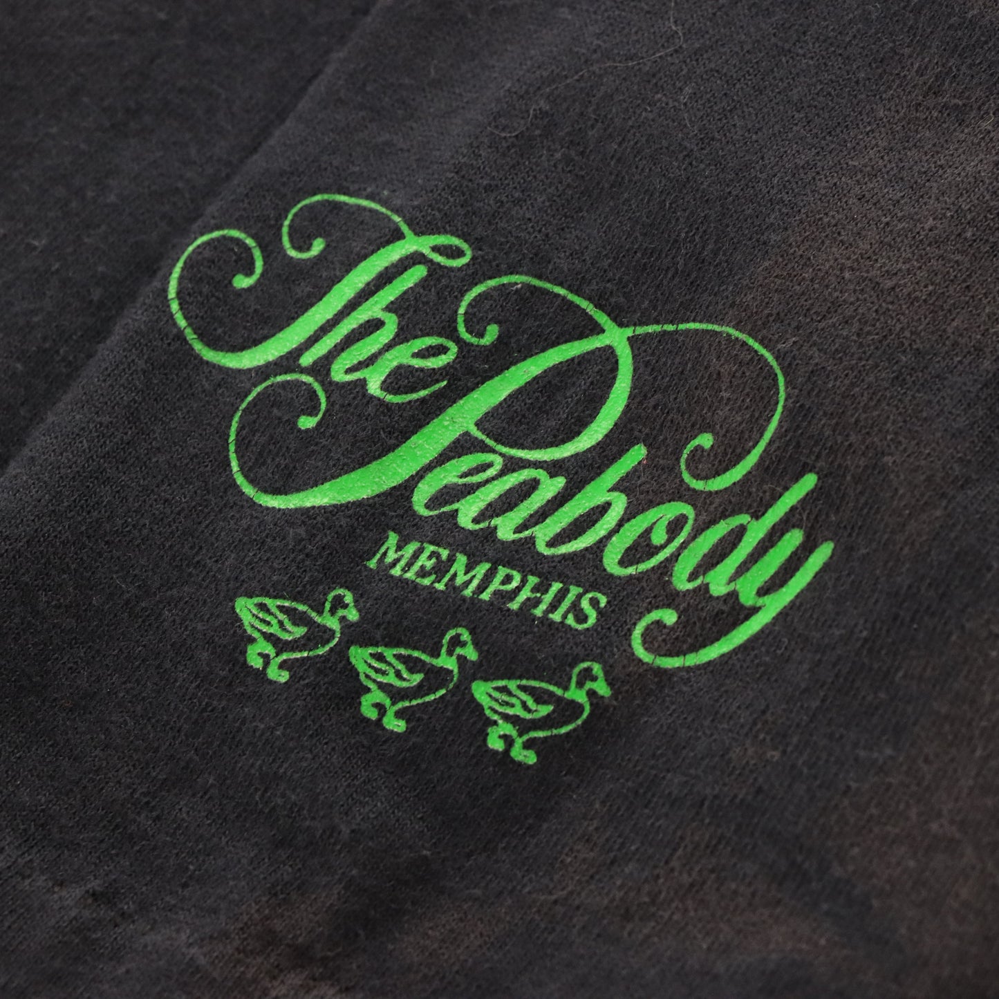 Vintage 'Frankenduck' Peabody 90s Single Stitch Faded Black T-Shirt USA Made (XL) Vintage Sole Melbourne