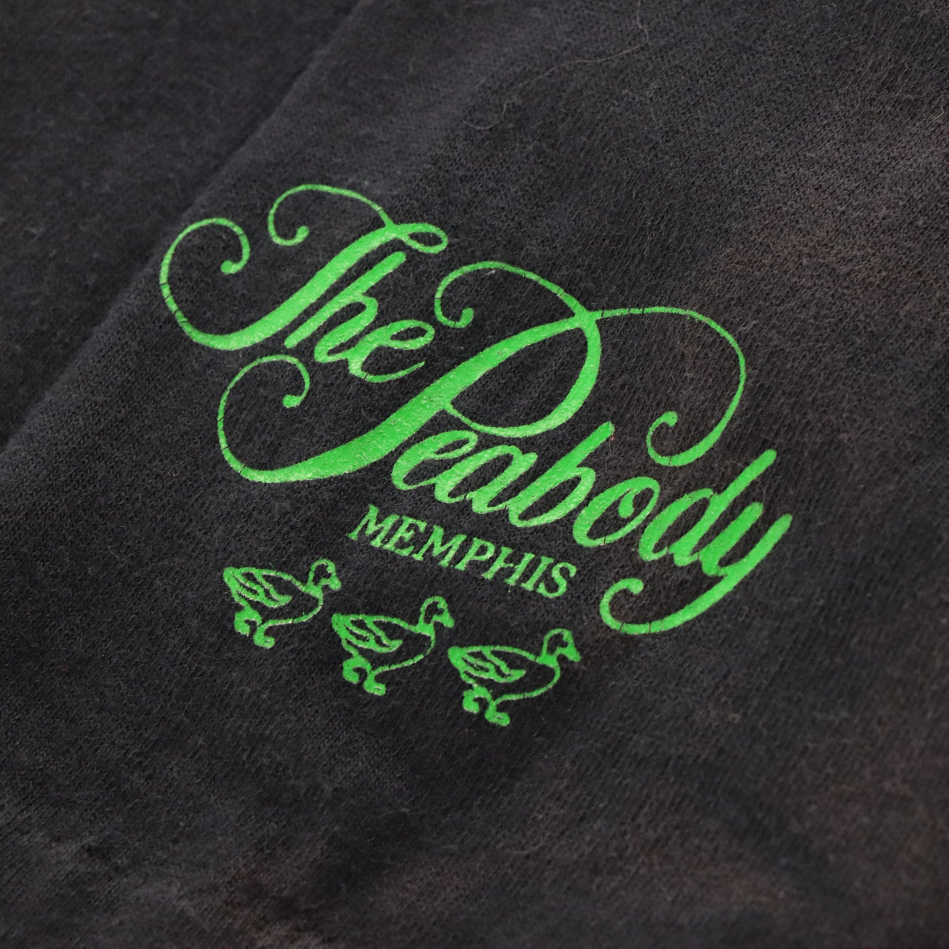 Vintage 'Frankenduck' Peabody 90s Single Stitch Faded Black T-Shirt USA Made (XL) Vintage Sole Melbourne