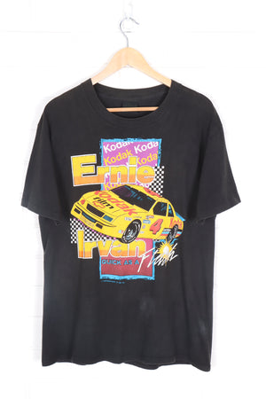 NASCAR Ernie Irvan 'Quick as a Flash' Kodak Film USA Made Tee (M-L)