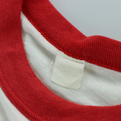 PEPSI-COLA Rhinelander Classic White & Red Ringer Tee (M-L)