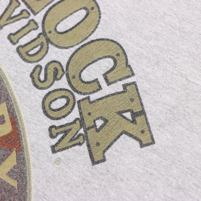 HARLEY DAVIDSON "Legendary Motorcycles" Adams Center New York Grey Long Sleeve Tee USA Made (XXL TALL)