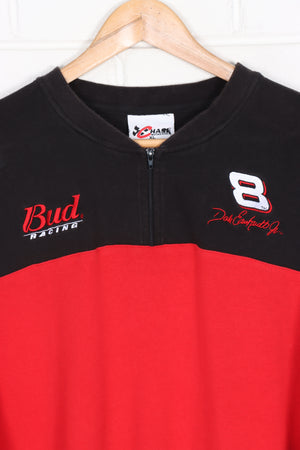 NASCAR Budweiser Dale Earnhardt JR #8 1/4 Zip T-Shirt (XL)