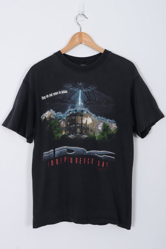 1996 Independence Day 'They Do Not Come In Peace' Single Stitch T-Shirt (L)