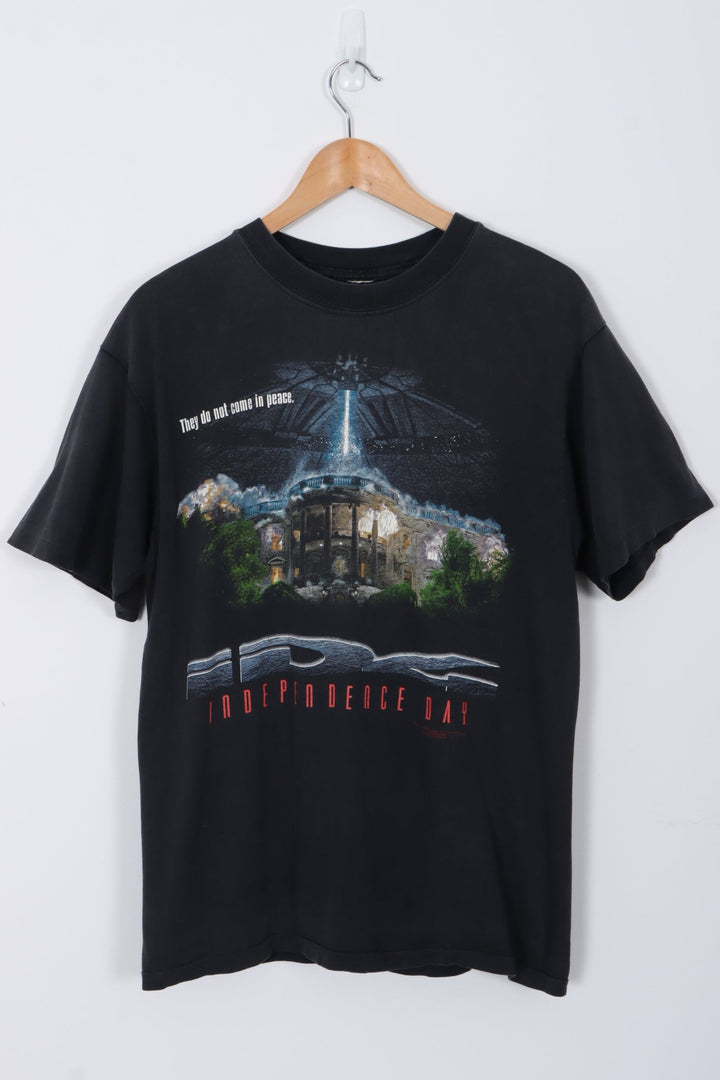 1996 Independence Day 'They Do Not Come In Peace' Single Stitch T-Shirt (L)