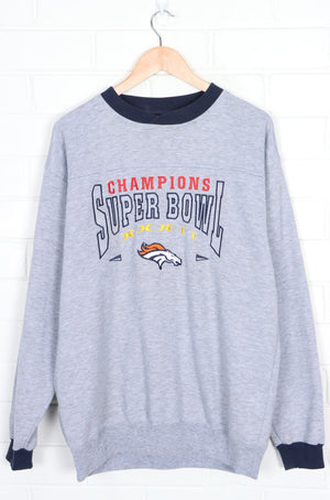 NFL Denver Broncos 1998 Super Bowl XXXII Embroidered LEE SPORT Sweatshirt (L)