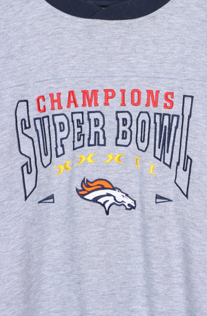NFL Denver Broncos 1998 Super Bowl XXXII Embroidered LEE SPORT Sweatshirt (L)