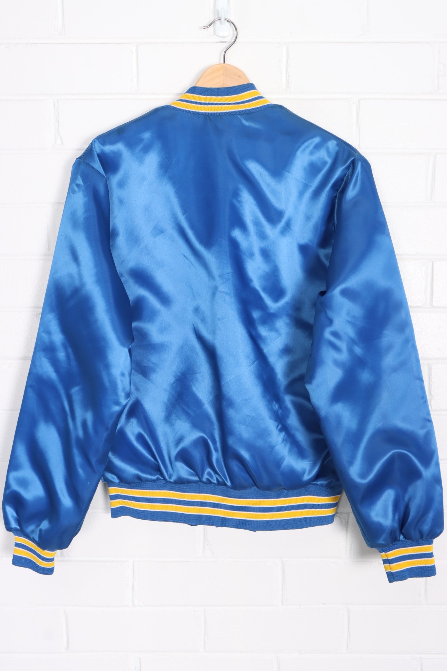 NFL Los Angeles Rams Lined Satin Bomber Jacket USA Made (S-M