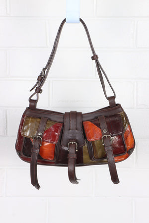 Vintage BURBERRY Prorsum 'Cinda" Exotic Leather Mini Shoulder Bag Italy Made