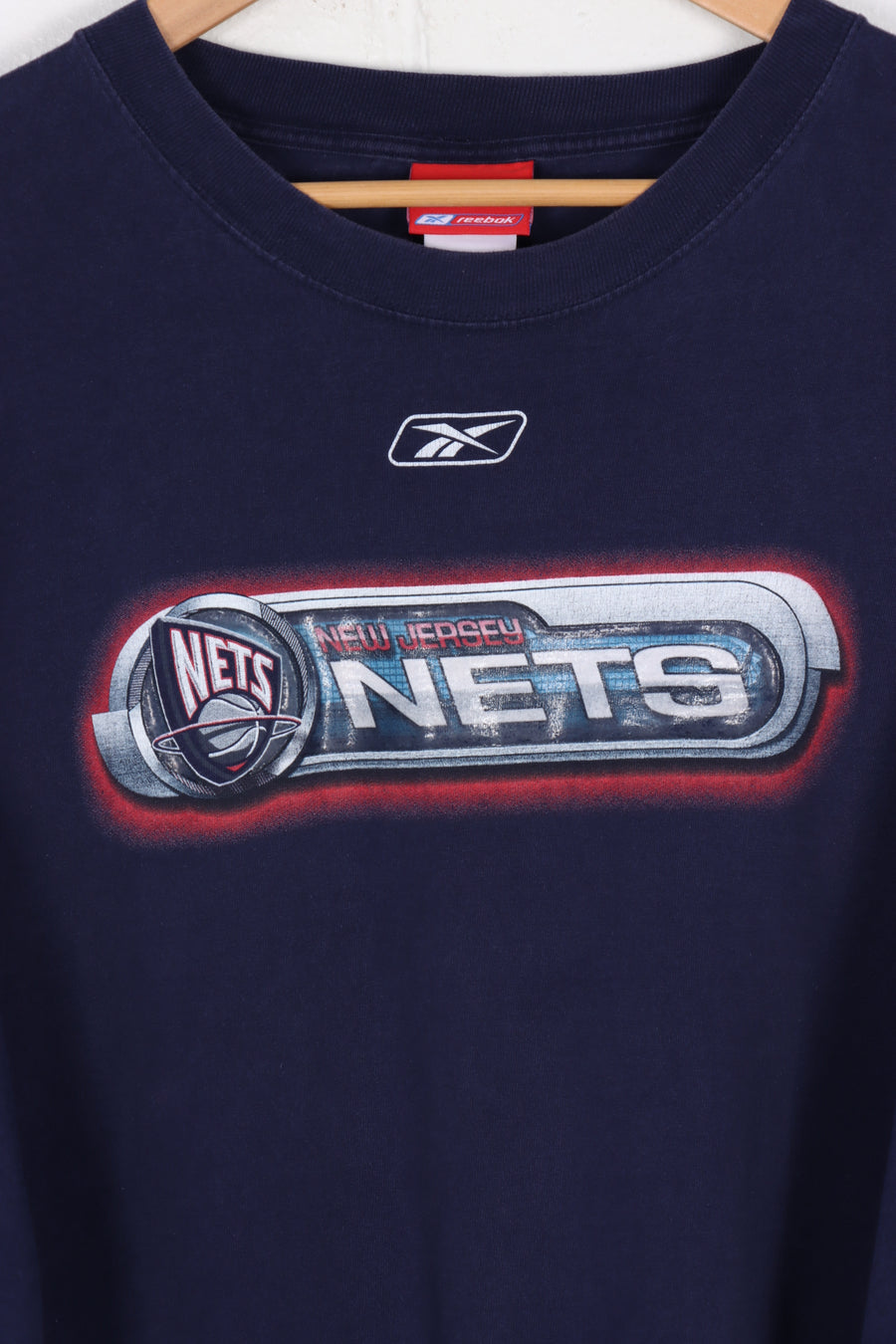 REEBOK New Jersey Nets Navy Basketball NBL Tee (XXXL)