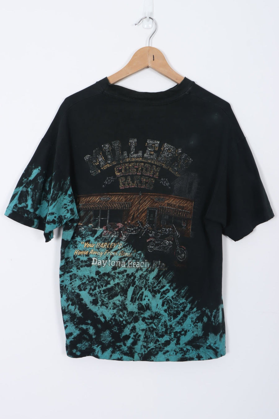 1995 HARLEY Bike Week Daytona Blue Tie Dye Effect (M-L)