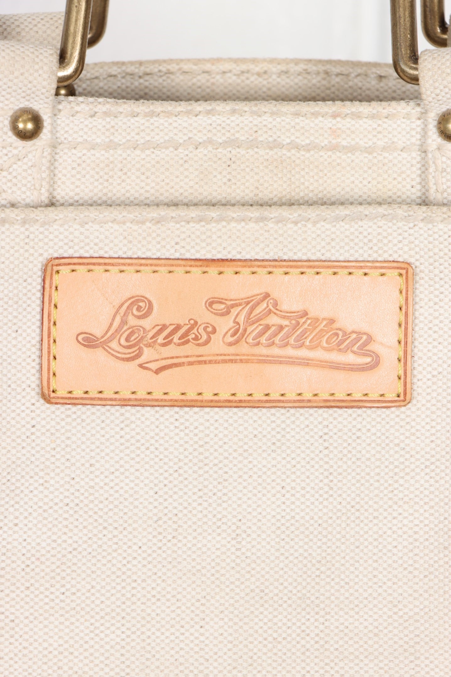 LOUIS VUITTON 'Globe Shopper' PM Red Toile Tote Bag France Made
