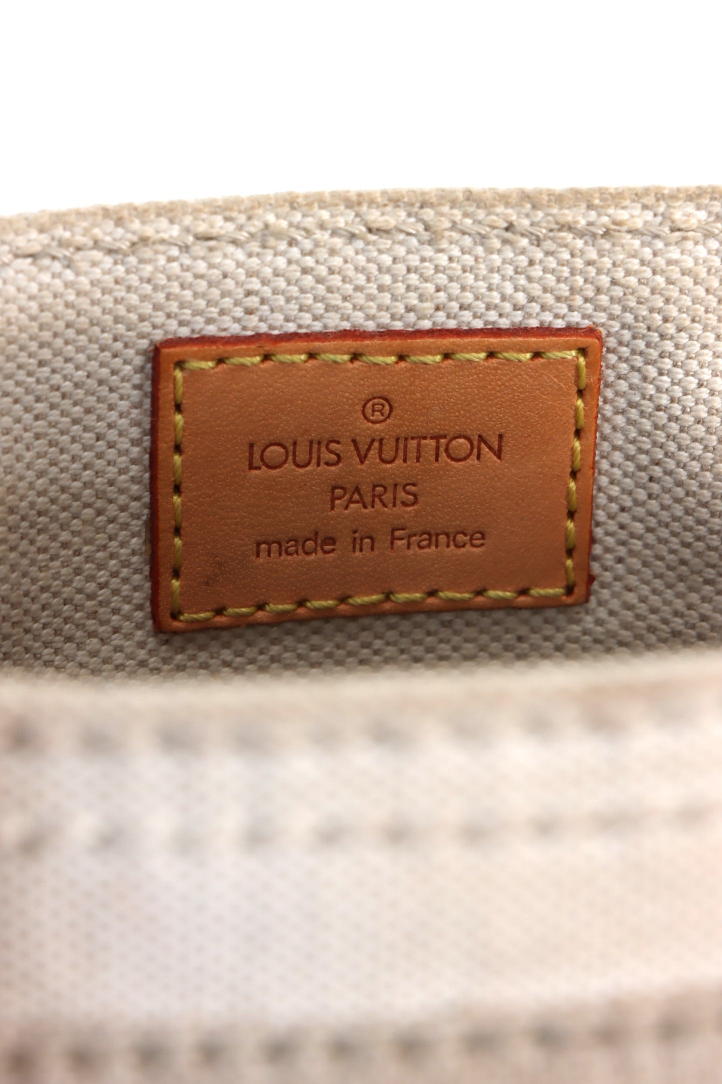 LOUIS VUITTON 'Globe Shopper' PM Red Toile Tote Bag France Made