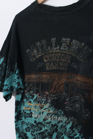 1995 HARLEY Bike Week Daytona Blue Tie Dye Effect (M-L)