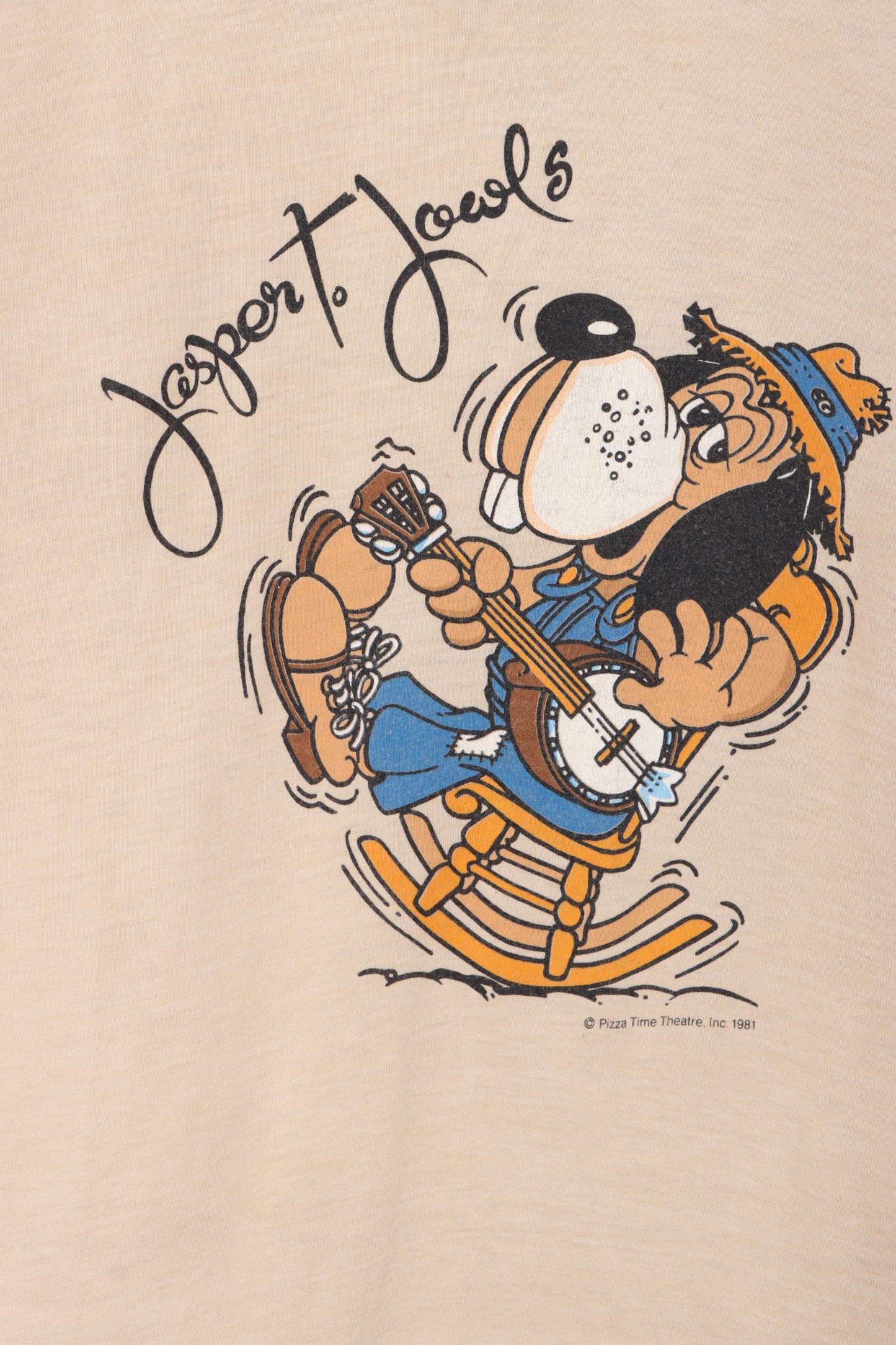 VINTAGE 1981 Jasper T. Jowls Illustration T-Shirt (S)