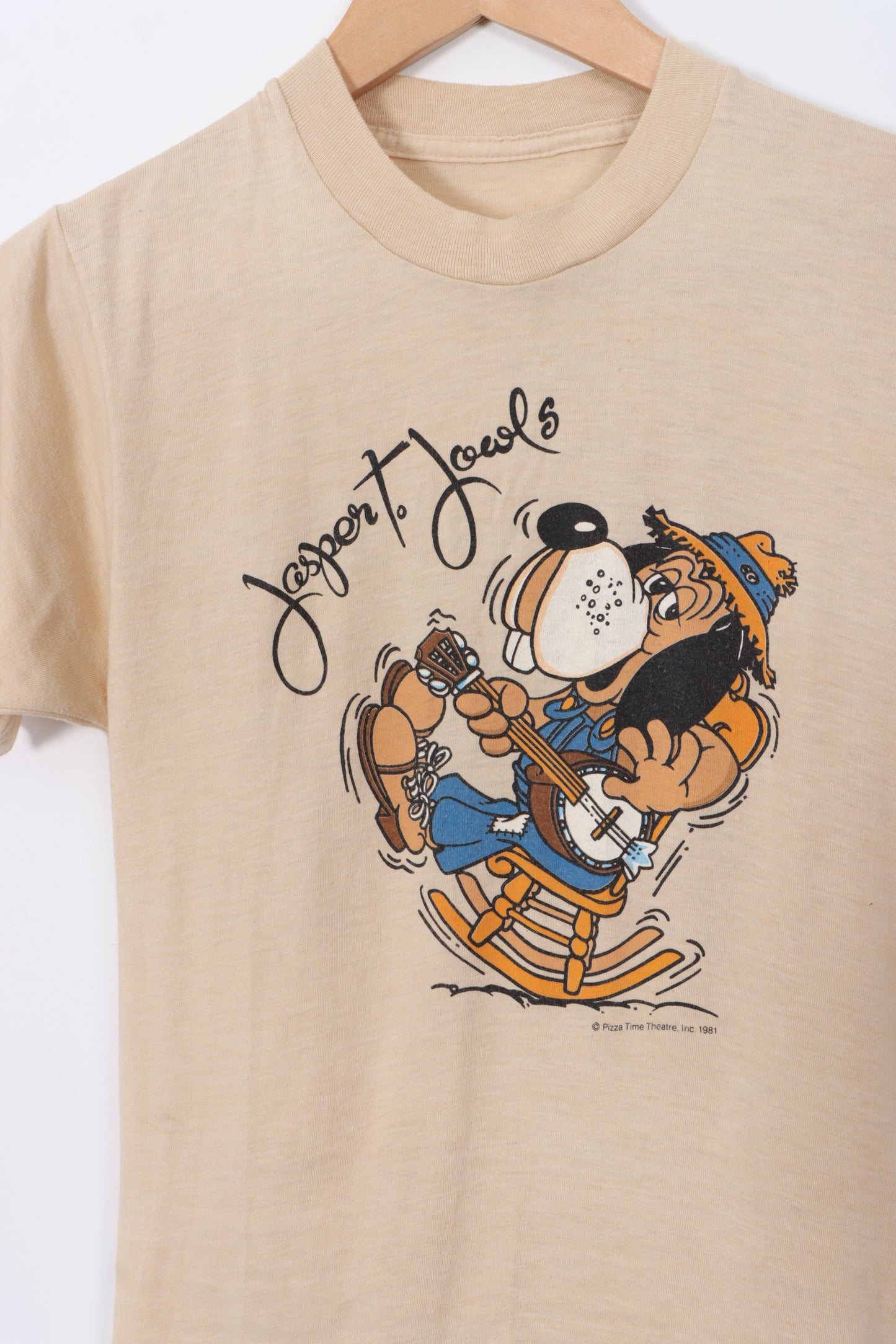 VINTAGE 1981 Jasper T. Jowls Illustration T-Shirt (S)