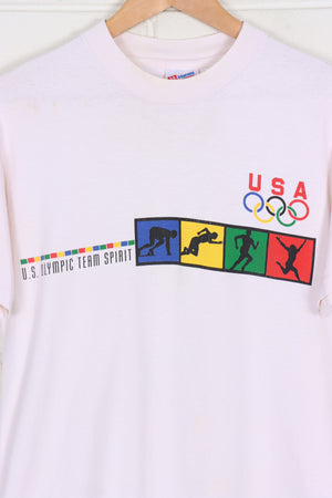 Vintage Team USA 1996 Olympic Spirit 100 Years T-Shirt USA Made (M)