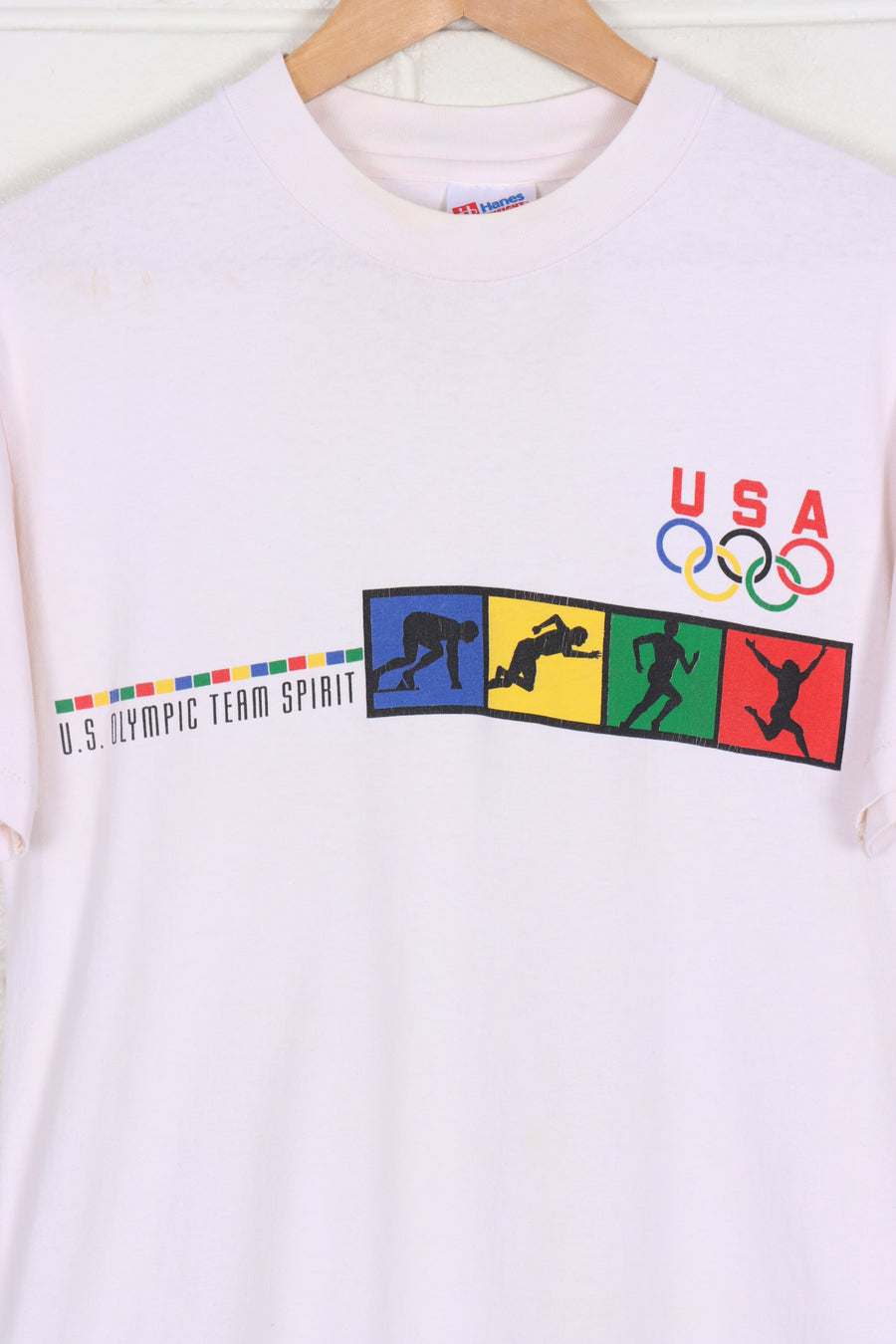 Vintage Team USA 1996 Olympic Spirit 100 Years T-Shirt USA Made (M)