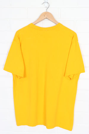 NIKE Embroidered Swoosh Logo Marigold T-Shirt (M)