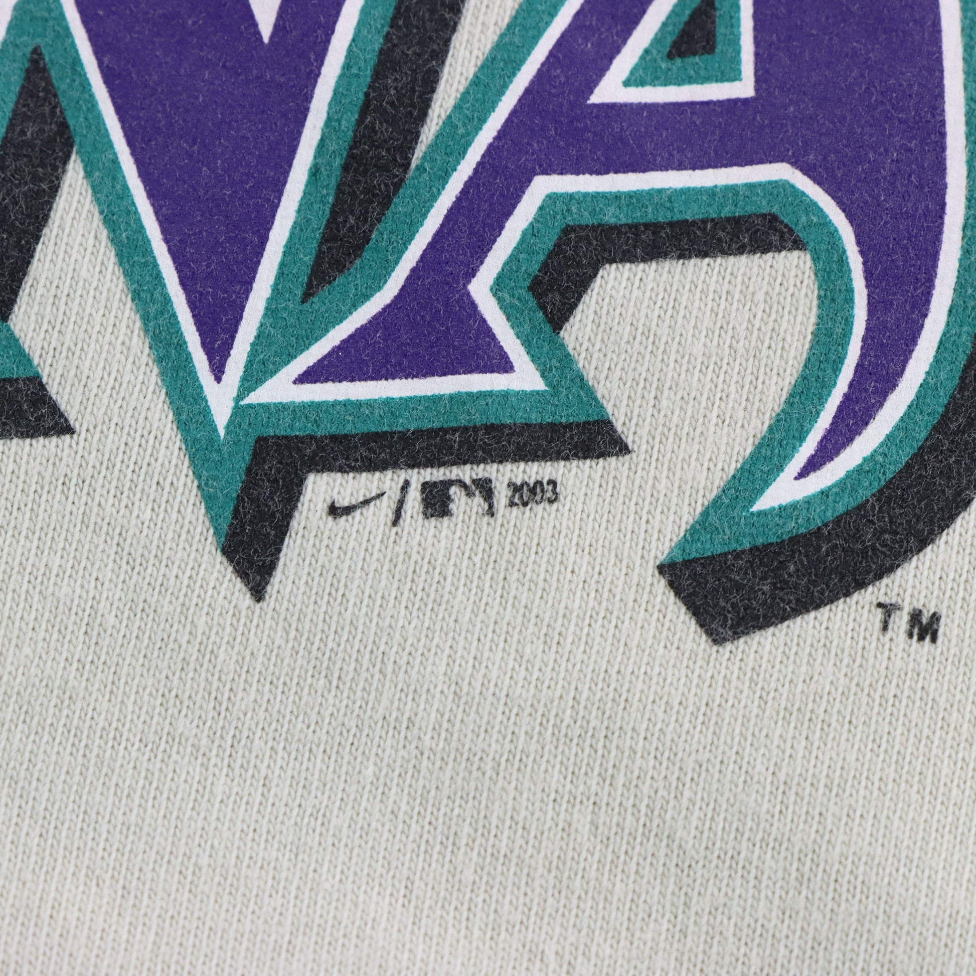 Vintage 2003 NIKE Team Arizona Diamondbacks Embroidered Centre Swoosh MLB 3/4 Sleeve Tee (XXL) Vintage Sole Melbourne