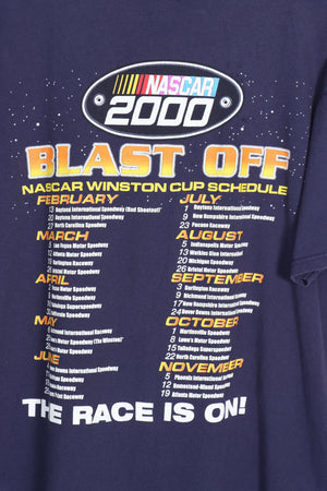 2000 NASCAR 'We Have Ignition' Winston Cup Schedule & Date Tee (L-XL)