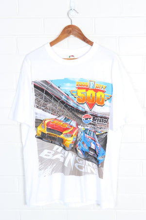 NASCAR Bristol Motor Speedway 500 Racing Colourful Car Tee (L)