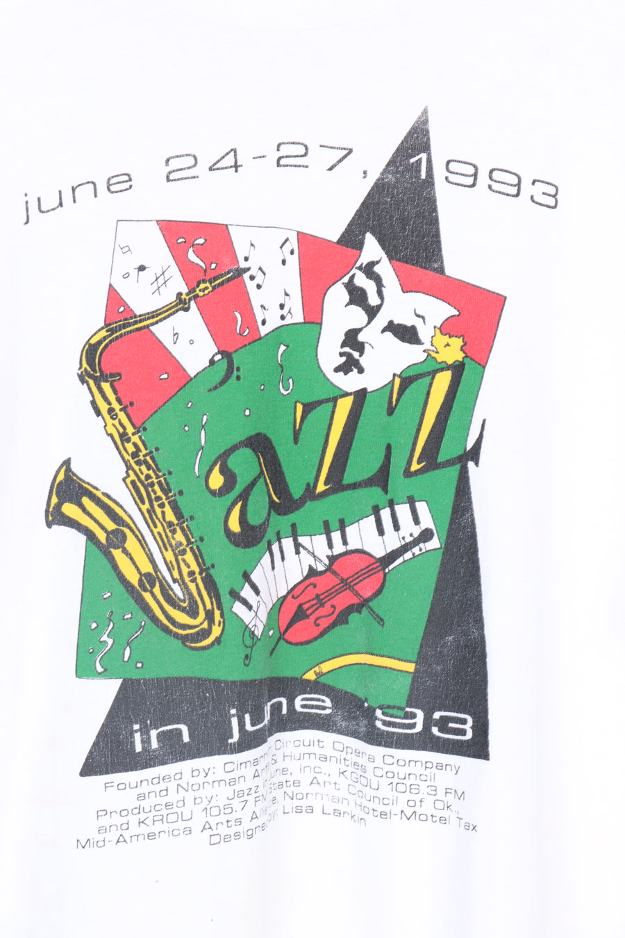 1993 VINTAGE Jazz Colourful Brookhaven Music Tee (XL)