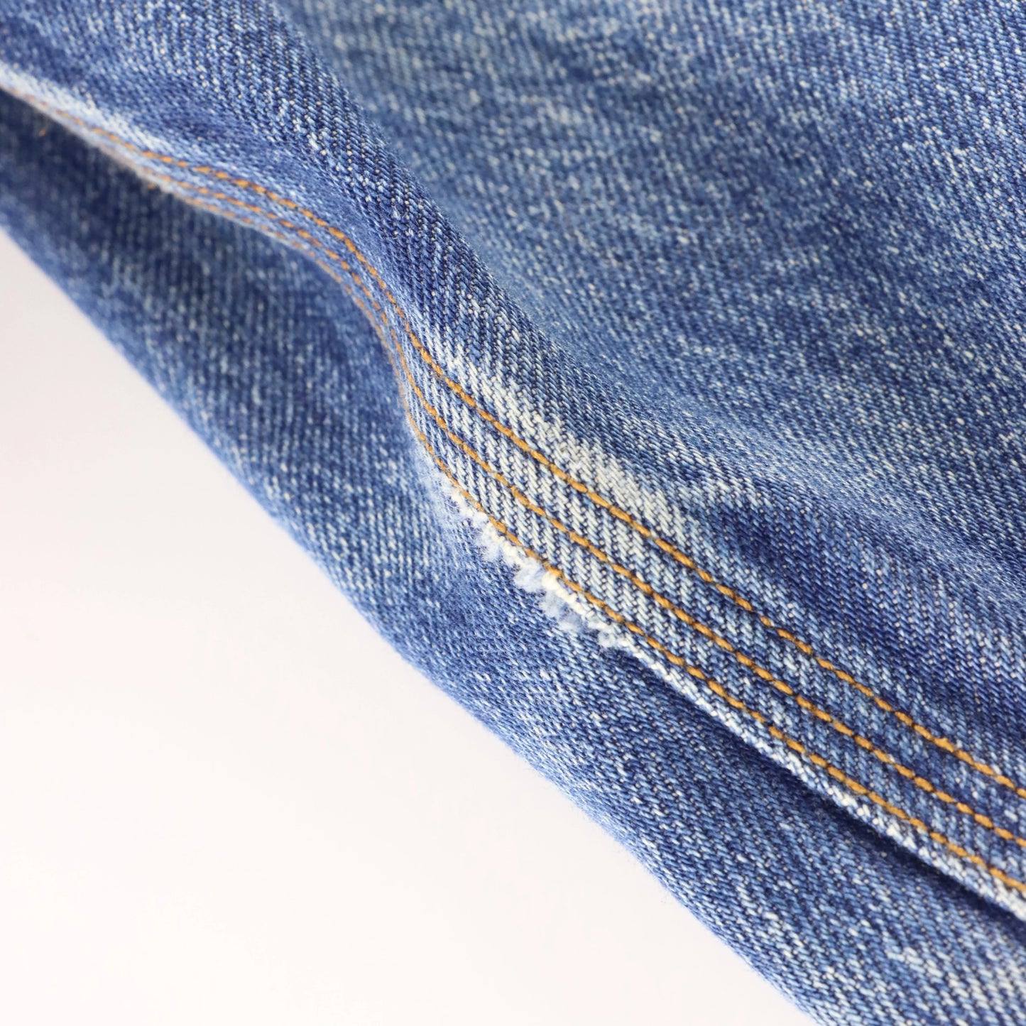Vintage RALPH LAUREN Tan Corduroy Collar Blue Denim Boxy Utility Jacket (M)