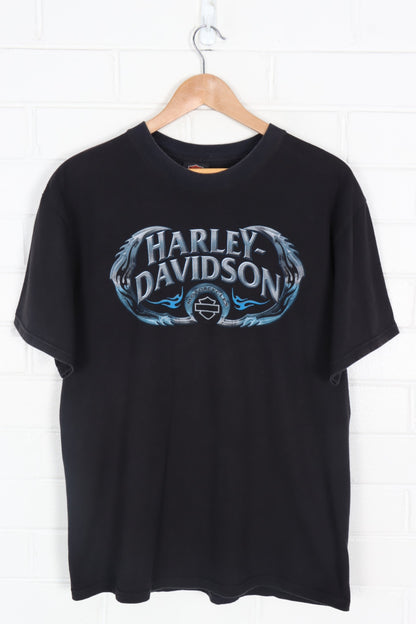 HARLEY DAVIDSON Blue Chrome Illinois Destination Tee USA Made (S-M)
