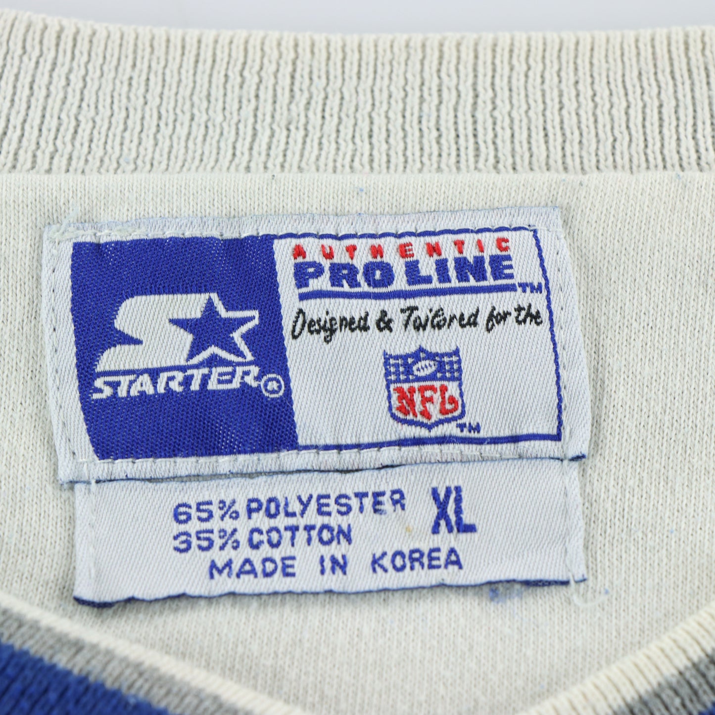 STARTER Dallas Cowboys Korean Made Embroidered Star Patch Sweatshirt (XL-XXL)