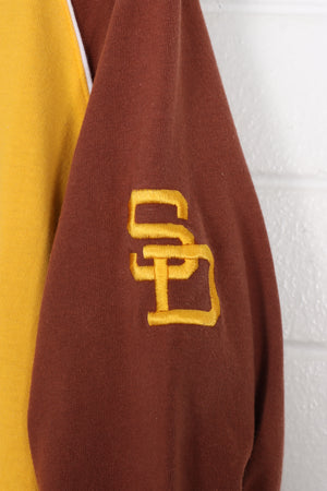 NIKE Centre Swoosh San Diego Padres MLB Baseball Raglan Tee (XL)
