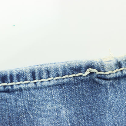 ROCK REVIVAL Y2K 'Yoel Boot' Distressed Grunge Blue Jeans (32)