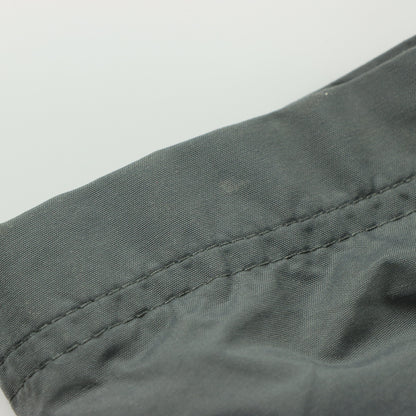 NIKE Embroidered Spell Out Logo Swoosh Parachute Grey Track Pants (L)