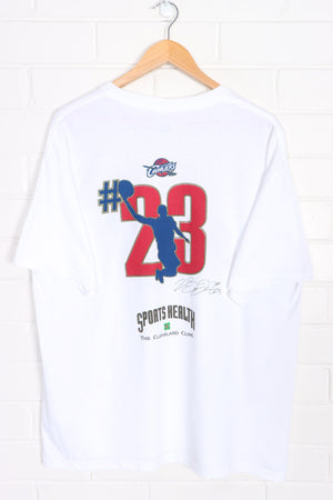 NBA Cleveland Cavaliers #23 LeBron James Front Back T-Shirt (XL)