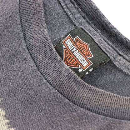 Vintage HARLEY DAVIDSON 'Steel Horse' Eagle Faded Grey Motorcycle T-Shirt (XL) Vintage Sole Melbourne